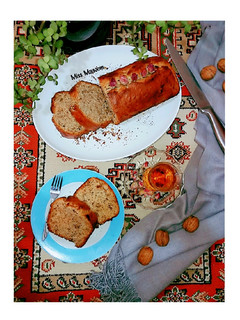 عکسی از دستور نان موز و گردو آمریکا