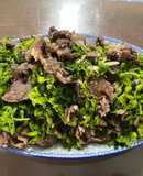 Bò xào hoa thiên lý