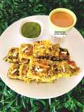 Power Protein Paneer Chana Sattu Moong Veggies Dhokla - Protein-Rich Instant Moong Vegetables Dhokla