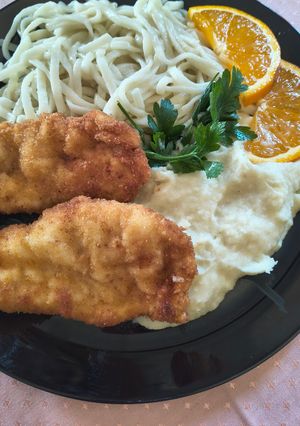 Fehérrépa püré udon tésztával recept fotója