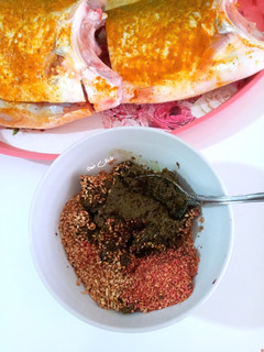 عکسی از دستور آماده سازی ماهی شکم پر