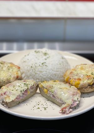 Töltött gomba jázminrizzsel😋 recept fotója