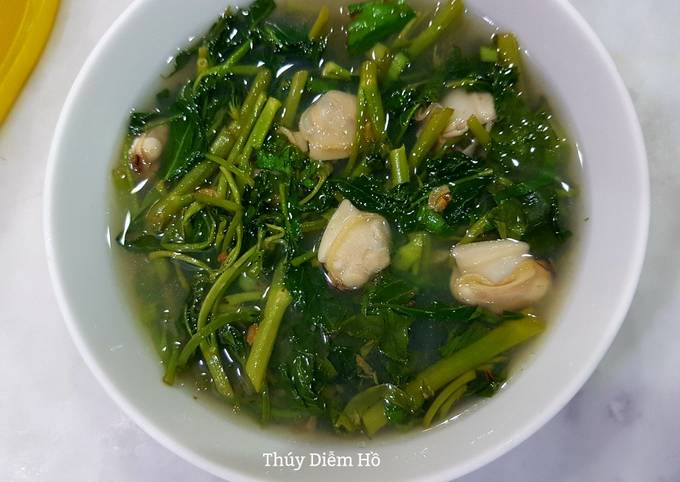 Cách Làm Món Canh chua rau muống nấu nghêu của Thuy Diễm Hồ - Cookpad