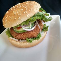 A picture of Aloo burger.