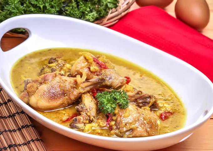 Resep Ayam Santan Bumbu Telur