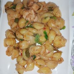 A picture of Chicken shell macroni.