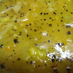 Moong daal with bottle gourd and pumpkin A picture of Moong daal with bottle gourd and pumpkin.