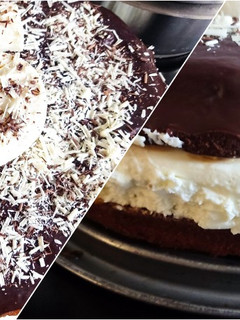 Una foto de Tarta de chocolate y nata