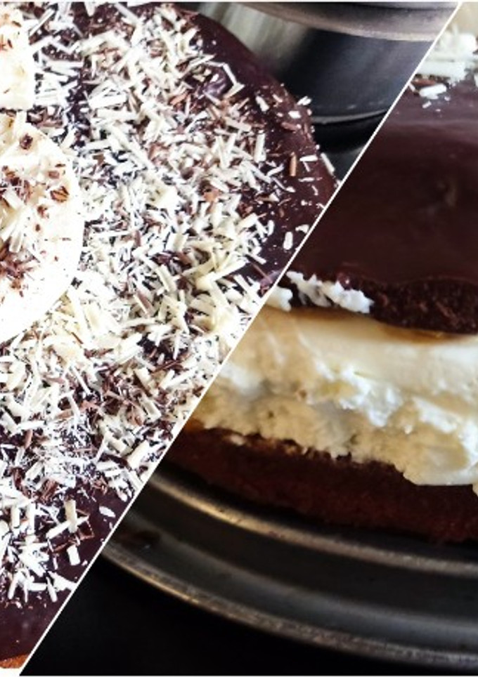 Una foto de Tarta de chocolate y nata