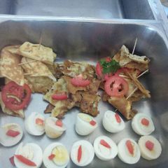 A picture of English breakfast.