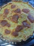 Tarta de zucchini, cebolla, alioli y queso