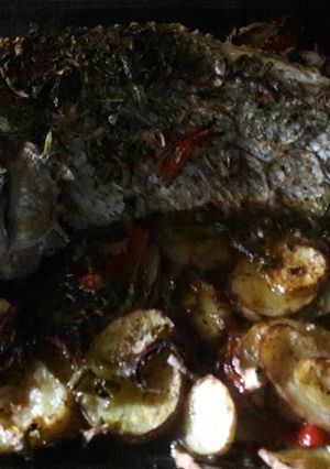 Una foto de Pescado con papas