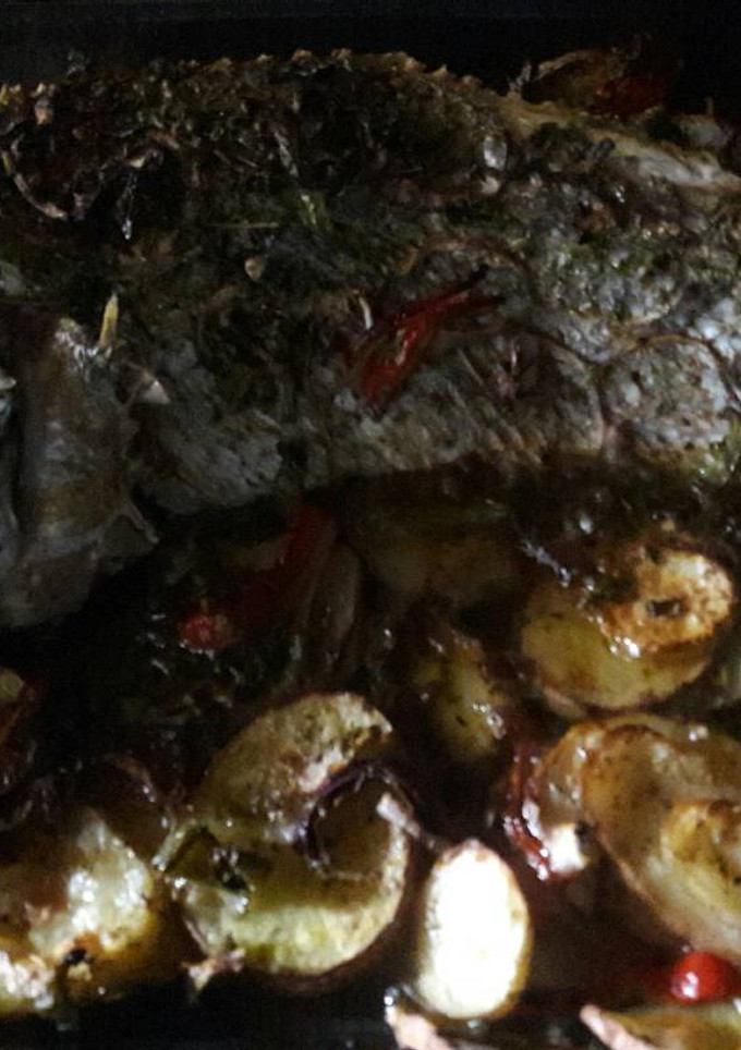 Una foto de Pescado con papas