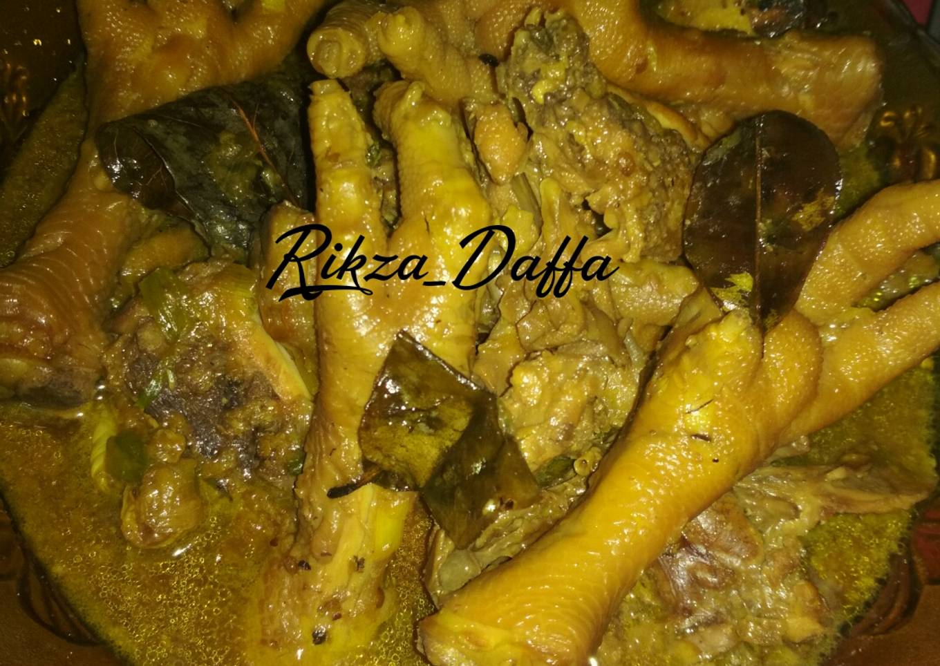 Ceker dan Tulang Ayam Kecap Topping Mie Ayam