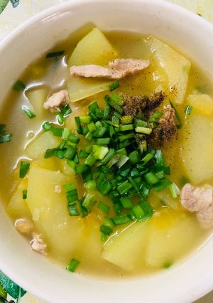 Hình của món Canh đu đủ thịt nạc.