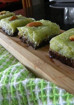 A picture of Chocolate and Bottle Gourd Fudge.