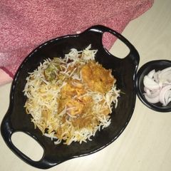 A picture of Chicken Tikka Biryani.