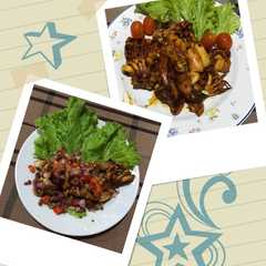 A picture of Cumi bakar sambal matah.