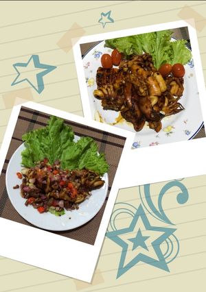 Foto resep Cumi bakar sambal matah