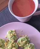 Salmorejo de cerezas con Thermomix