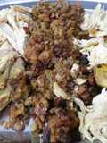Festive turkey stuffing