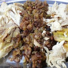 A picture of Festive turkey stuffing.