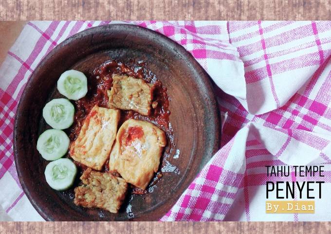 Standar Resep memasak Tahu Tempe Penyet  sempurna