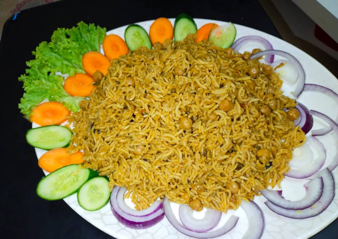 Achari Chana Pulao