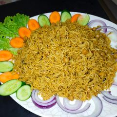 A picture of Achari Chana Pulao.