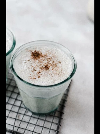 Recipe Horchata #myuniquericerecipe the So Delicious Can spoil the tongue