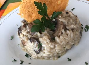 Una foto de Risotto con champiñones