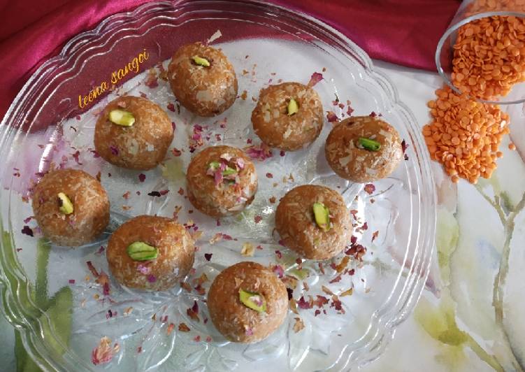 Step-by-Step Guide to Prepare Any-night-of-the-week Masoor dal(Red lentil) ladoo