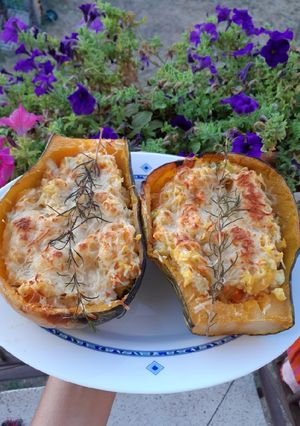 Una foto de Calabaza rellena