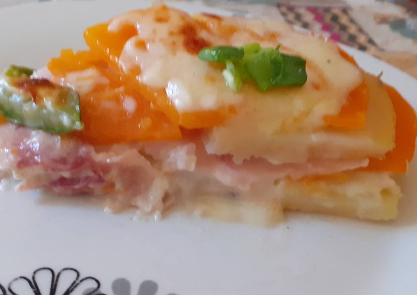Torta de papa y calabaza