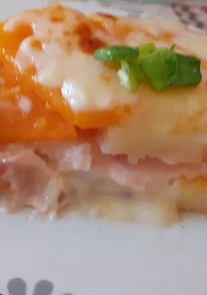 Una foto de Torta de papa y calabaza