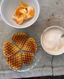 Waffles de harina de coco