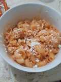 Sopa de codito con crema de chipotle
