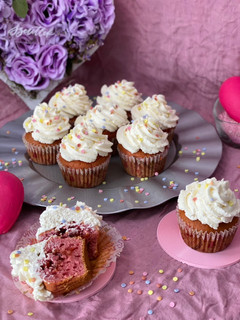 Vörösbársony muffin recept fotója