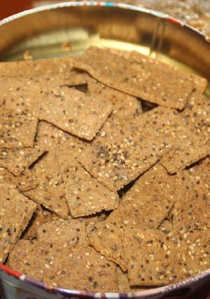 Una foto de Galletas crujientes de semillas
