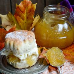 A picture of Vickys Toffee Apple Jam, GF DF EF SF NF.