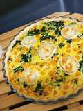 Quiche z dynią i kozim serem