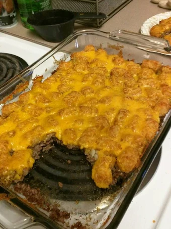 Easy Way Make Recipe Cheesy Tater Tot Casserole that is Delicious, Delicious}