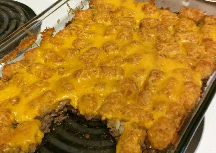 Recipe of Appetizing Cheesy Tater Tot Casserole