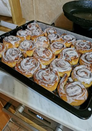 O poză a rețetei Cinnamon rolls.