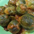 Coles de Bruselas en salsa