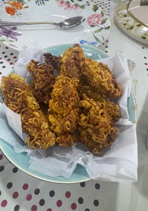 صورة لوصفة أصابع الدجاج بالأندومي