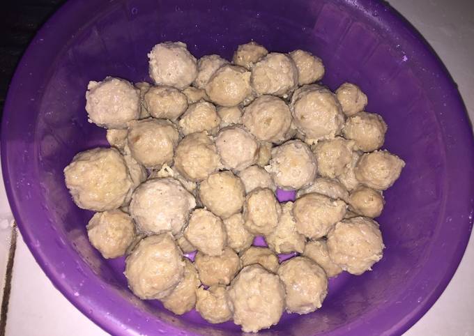  Resep Bakso Homemade kenyal tanpa es batu oleh Arialda Cookpad