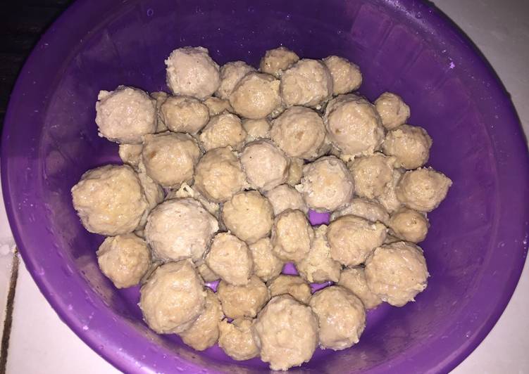 Resep Bakso Homemade kenyal tanpa es batu❌, Bisa Manjain Lidah