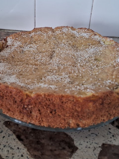 Una foto de Torta matera de semillas chía y crema pastelera 🍰