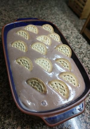 Una foto de Postre casero con galletas tipo maría 😋